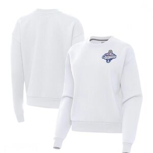 Dodgers World Series Champions White Crewneck Women's Sweater
